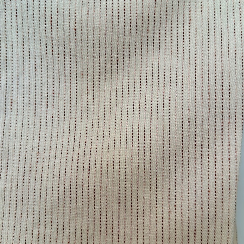 Perfect condition slacks cream with barely there brown pinstripe. Sz Jr 5/6 - Picture 2 of 9